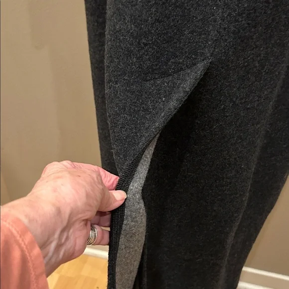 Giesswein Dark Gray Boiled Wool long coat. Euro 40 - Picture 7 of 10